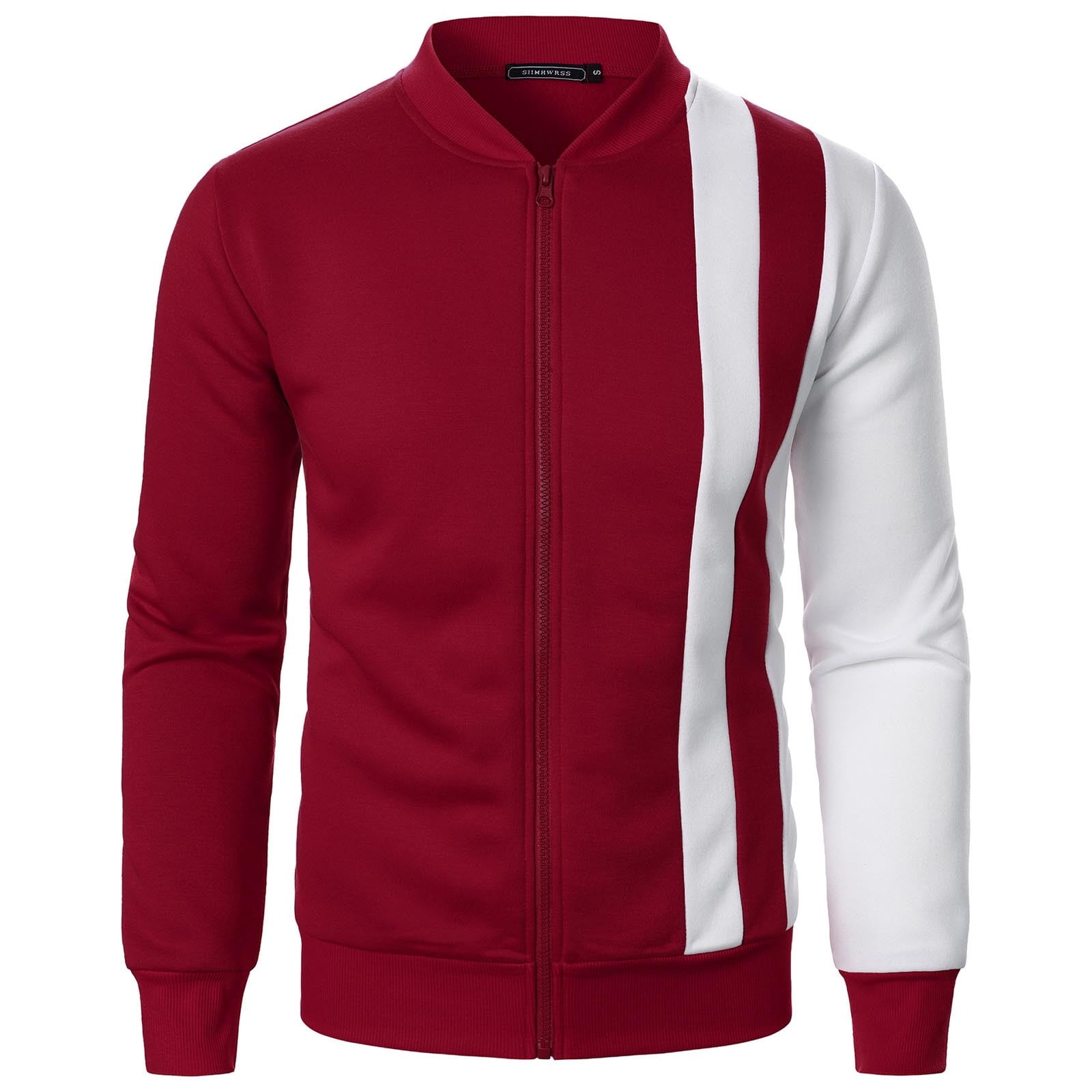 ZVNAΖH Mens Full Zipper Sweatshirt No Hood, Sweatshirts for Men Zipper ...
