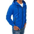 thumbnail image 1 of ZVNAΖH Mens Hoodies Zip Up with Zipper Pockets, Lightweight Fleece Sweatshirts for Running Casual Activewear, 1 of 5