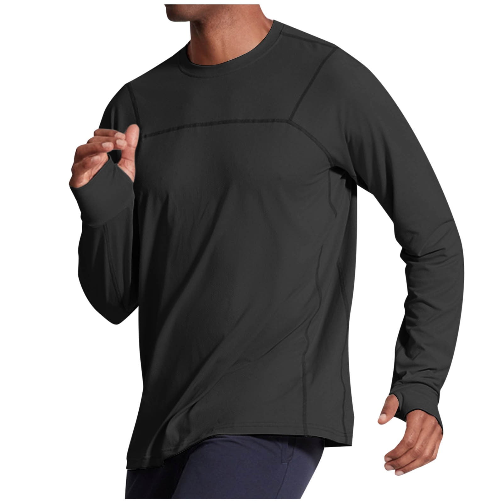 トップス NO MAINTENANCE thumhole long t-shirt ZVNA-H-Mens-Long-Sleeve-T-