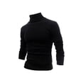 thumbnail image 1 of ZVNAΖH Mens Long Sleeve Turtleneck Tee Shirts Basic Pullover T-Shirts, Base Layer Top, Fall Winter Solid Color Undershirt, Holiday Clearance Sale, 1 of 4