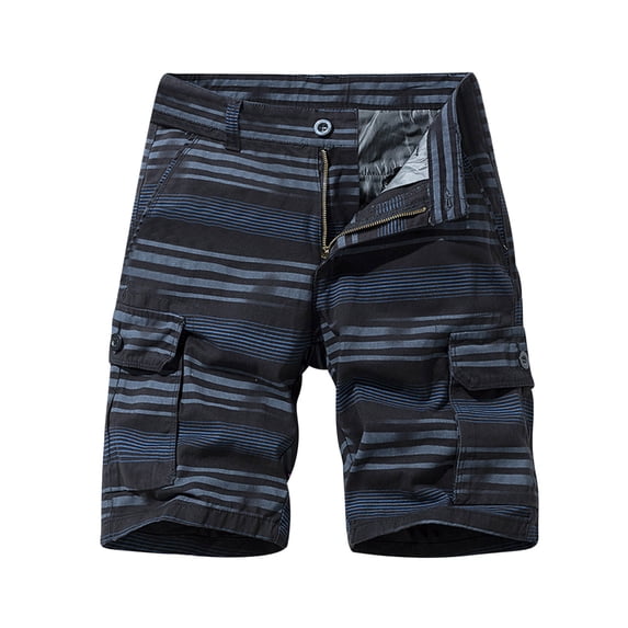 ZVNAΖH Mens Shorts Clearance Elastic Waistband with Pockets Mens Summer Casual Cargo Shorts
