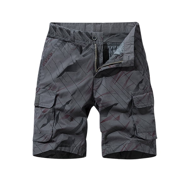ZVNAΖH Mens Shorts Clearance Elastic Waistband with Pockets Mens Summer Casual Cargo Shorts