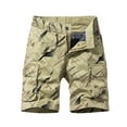 thumbnail image 1 of ZVNAΖH Mens Shorts Clearance Elastic Waistband with Pockets Mens Summer Casual Cargo Shorts, 1 of 3