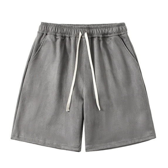 ZVNAΖH Mens Shorts Elastic Waistband with Pockets Drawstring Mens Summer Casual Sports Five Point Pants