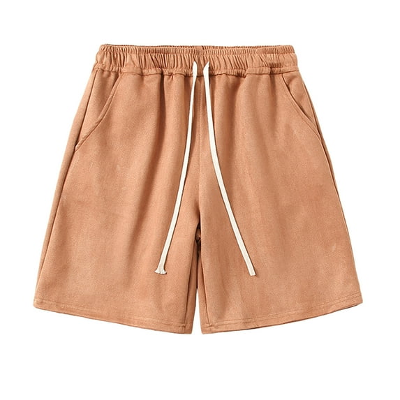 ZVNAΖH Mens Shorts Elastic Waistband with Pockets Drawstring Mens Summer Casual Sports Five Point Pants