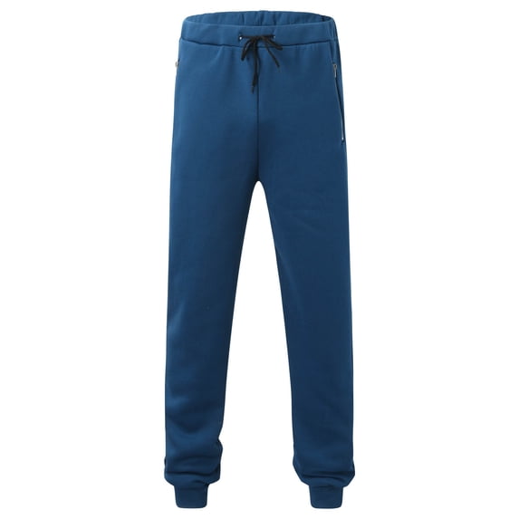 ZVNAΖH Mens Sweatpants with Zipper Pockets Workout Fleece Athletic Pants Casual Drawstring Jogger Pants