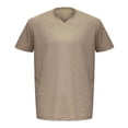 thumbnail image 1 of ZVNAΖH Mens T-Shirts Short Sleeve V Neck Casual Classic Shirt Summer Stretchy Regular Fit Lightweight Tees, 1 of 5