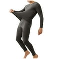 thumbnail image 1 of ZVNAΖH Mens Thermals Top and Bottom Set, Base Layer Set for Cold Weather, Holiday Clearance Sale, Solid Color, Slim Fit, Suit for Daily Yoga Home, Sizes L-4XL, 1 of 3