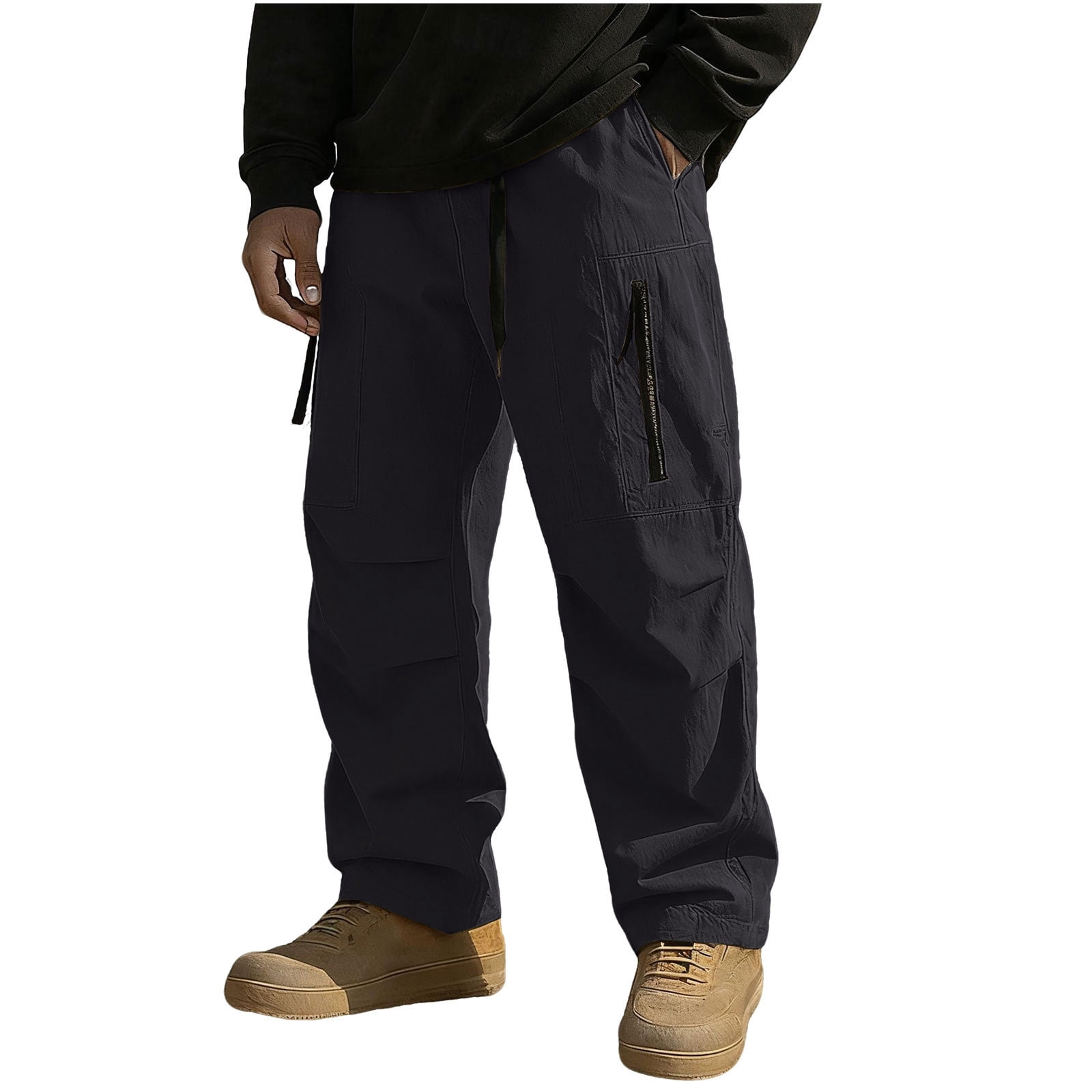 ZVNAΖH Mens Winter Fleece Lined Cargo Pant Waterproof Outdoor Work ...