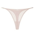 thumbnail image 1 of ZVNAΖH Panties for Women,Fashion Women Comfortable Sexy Ice Shreds Solid Color T-Shaped Briefs,Women's Panties, 1 of 3