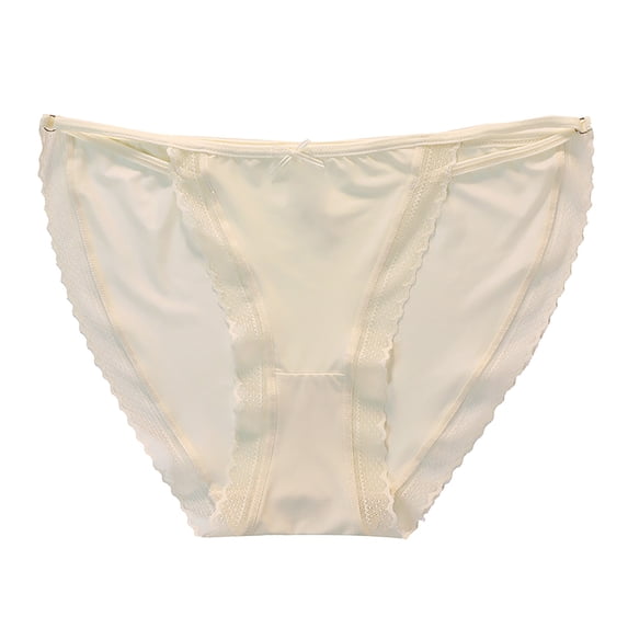 ZVNAΖH Panties for Women,Women's Panties,Weight Women's Traceless Ultra Thin Ice Silk Briefs Sexy Lace Breathable Briefs,Panties for Women Plus Size
