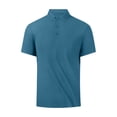 thumbnail image 1 of ZVNAΖH Polo Shirts for Men,Men Shirts Casual Short Sleeve Turn Down Collar Buttons Tops, 1 of 8