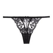 ZVNA H Sexy G String Thongs, Valentine's Day Gifts, Couple Supplies, Women's Floral Lace Panties Mid-rise Waist Hip Lift See Though Panties