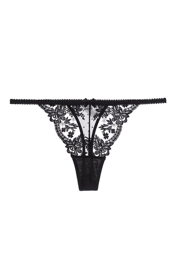ZVNAΖH Sexy G String Thongs, Valentine's Day Gifts, Couple Supplies, Women's Floral Lace Panties Mid-rise Waist Hip Lift See Though Panties