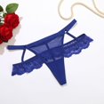 thumbnail image 1 of ZVNAΖH Sexy G String Thongs for Women, Valentine's Day Gifts for Women, Floral Lace Low Rise Two-layer Adjustable Panties, Sizes S-L, 1 of 3