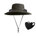 thumbnail image 1 of ZVNAΖH Solar Fan Hat, Wide Brim Sun Hat with 2 Solar Fan, Hat with Solar Fans Built in, Outdoor Hiking Camping Fishing Hat, 1 of 4