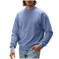 thumbnail image 1 of ZVNAΖH Sweatshirts for Men No Hood - Mens Crewneck Sweatshirt Long Sleeve Pullover Moisture Wicking Comfortable Casual Shirt, 1 of 5