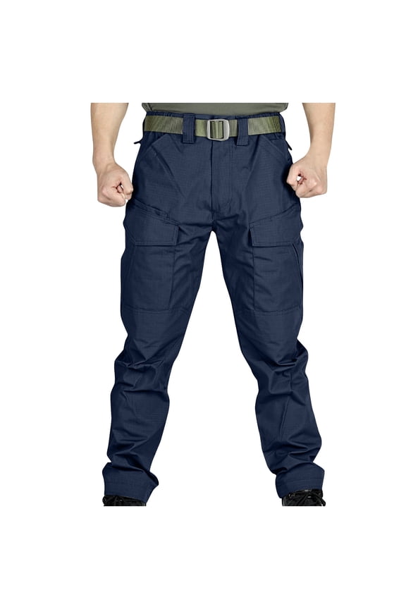 ZVNAΖH Men's Waterproof Tactical Pants, Multi-Pocket Cargo Trousers for Hiking, Training & Work, M-3XL