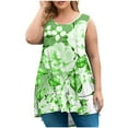 thumbnail image 1 of ZVNAΖH Tank Tops for Women Plus Size Clearance Summer Casual Loose Fit Crew Neck Sleeveless Pullover Tops, 1 of 4