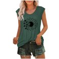 thumbnail image 1 of ZVNAΖH Tank Tops for Women,Women's Summer Casual Loose Fit Crew Neck Sleeveless Pullover Tops, 1 of 4