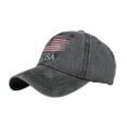 thumbnail image 1 of ZVNAΖH Unisex Baseball Caps for Adults Classic USA Flag Embroidered Baseball Cap Hat Sun Hat, 1 of 4