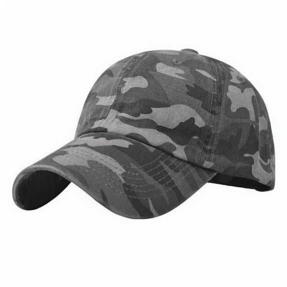 ZVNAΖH Unisex Baseball Caps for Adults Washed and Aged Camouflage Baseball Cap Duck Tongue Cap Sun Hat