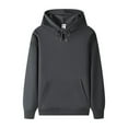 thumbnail image 1 of ZVNAΖH Unisex Cotton Hooded Sweatshirt, Long Sleeve Pullover with Drawstring Hood and Front Pocket, Casual Hoodie for Youth Adults, S-4XL, 1 of 8