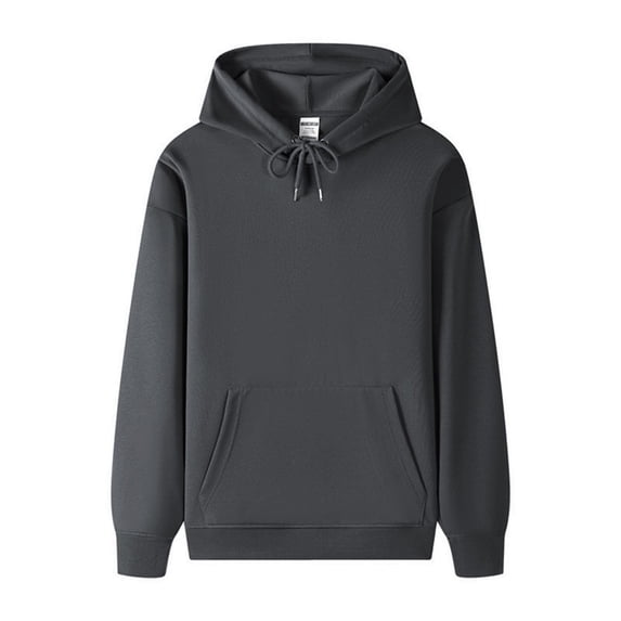 ZVNAΖH Unisex Cotton Hooded Sweatshirt, Long Sleeve Pullover with Drawstring Hood and Front Pocket, Casual Hoodie for Youth Adults, S-4XL