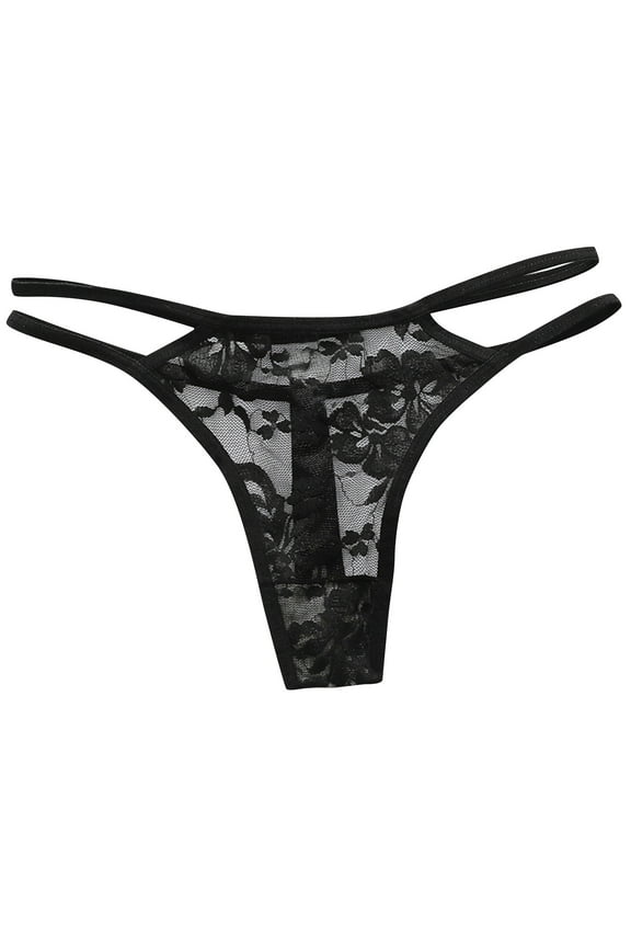 ZVNAΖH Women's Sexy G String Thongs, Valentine's Day Gifts, Couple Supplies, Floral Lace Panties See Though Mesh Hollow Out Panties