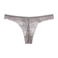 thumbnail image 1 of ZVNAΖH Womens Floral Lace G-string Thongs, Sexy See Though Underwear, Valentine's Day Gifts, Plus Size Panties, Low Waist Underpants, 1 of 2