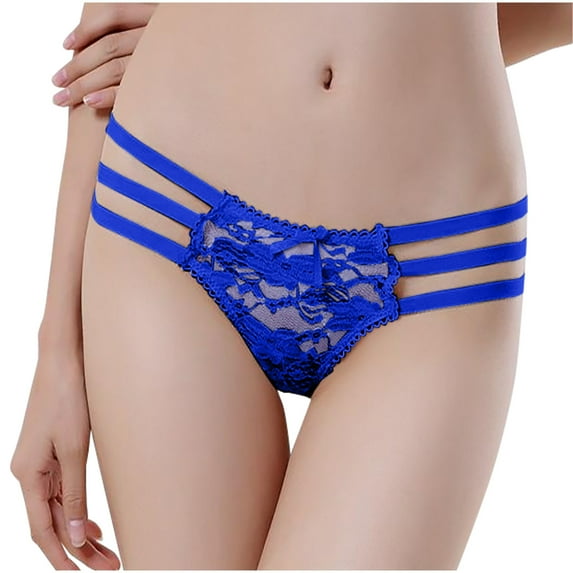 ZVNAΖH Womens Sexy G-String Thongs, Erotic Panties, Valentine's Day Gifts, Floral Lace See Though Low Waist Panties