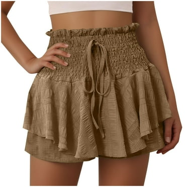 ZVNAΖH Womens Shorts Clearance Plus Size High Waisted Loose Fit Summer Casual Shorts for Women 2024