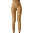 thumbnail image 1 of ZVNAΖH Womens Workout Leggings with High Waist Tummy Control Casual Solid Color Active Yoga Pants, 1 of 6