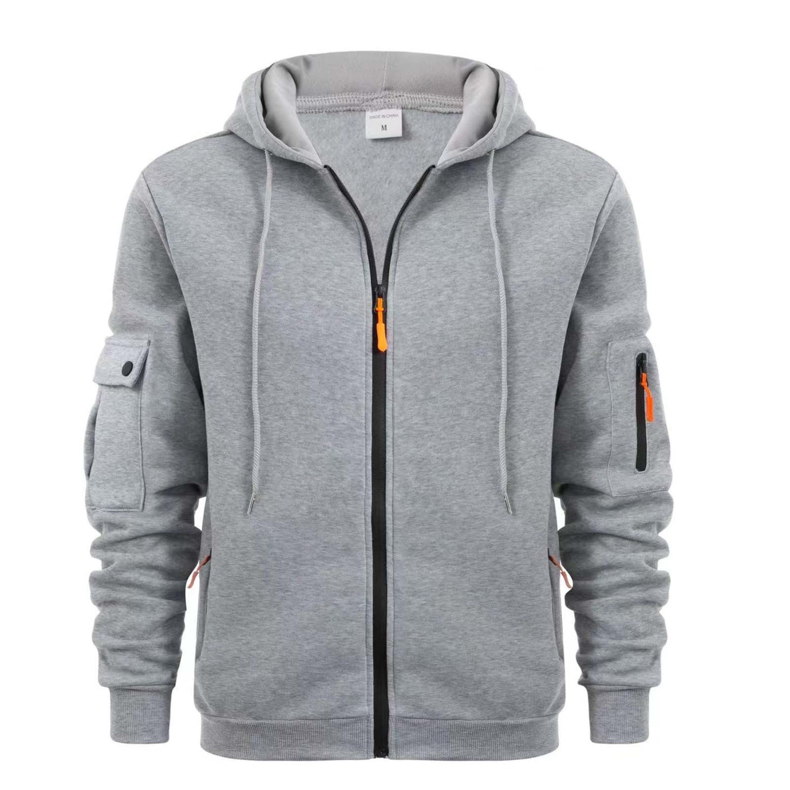 Men's Casual Full Zip Up Hoodie Sweatshirts main image 1