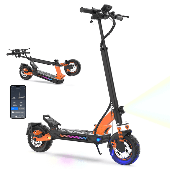 ZVOFB Electric Scooter Adults,1000W Motor Fast Off Road E Scooter,28Mph Max Speed & 45 Miles Max Range,Adjustable Handlebar Height,330lbs MAX Load,All-Terrain E-Scooter ZF3S