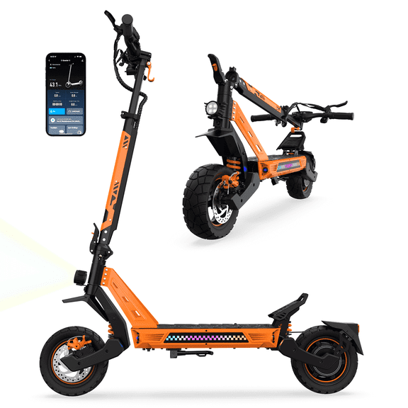ZVOFB Electric Scooter Adults,31Mph Max Speed & 31 Miles Max Range,1200W Motor Fast Off Road E Scooter,330lbs MAX Load,Adjustable Handlebar Height,Foldable Commuting E-Scooter with APP E3 Pro