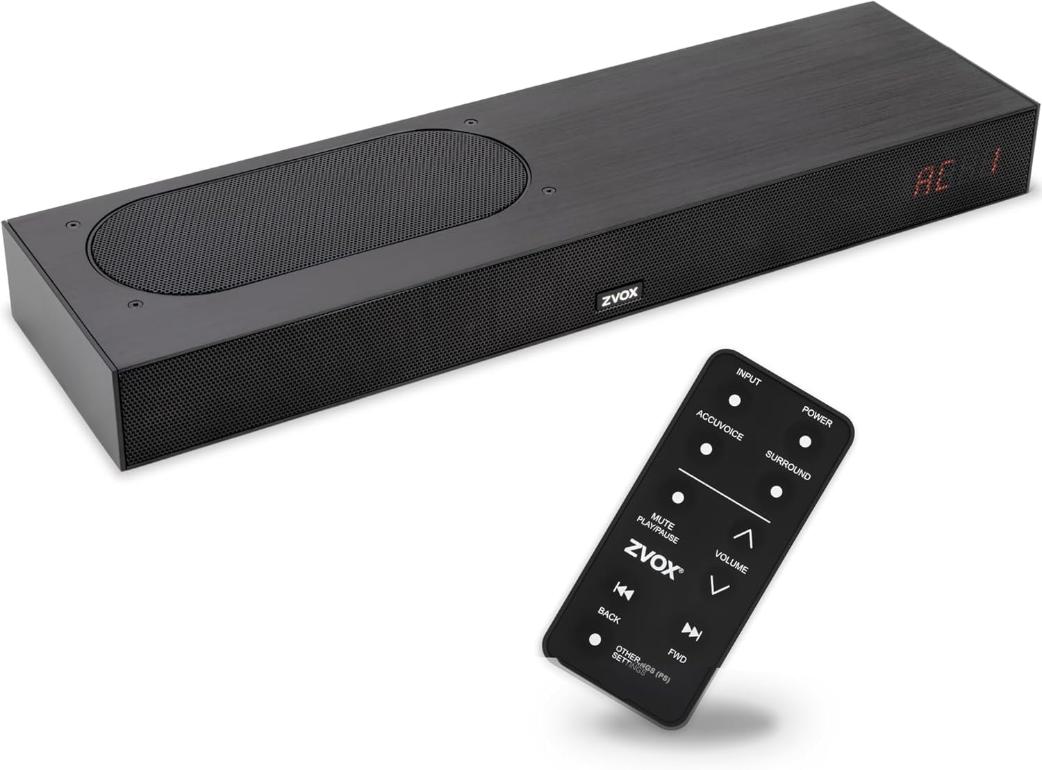 ZVOX AV835 Dialogue Clarifying Soundbar with 20 Levels of Voice