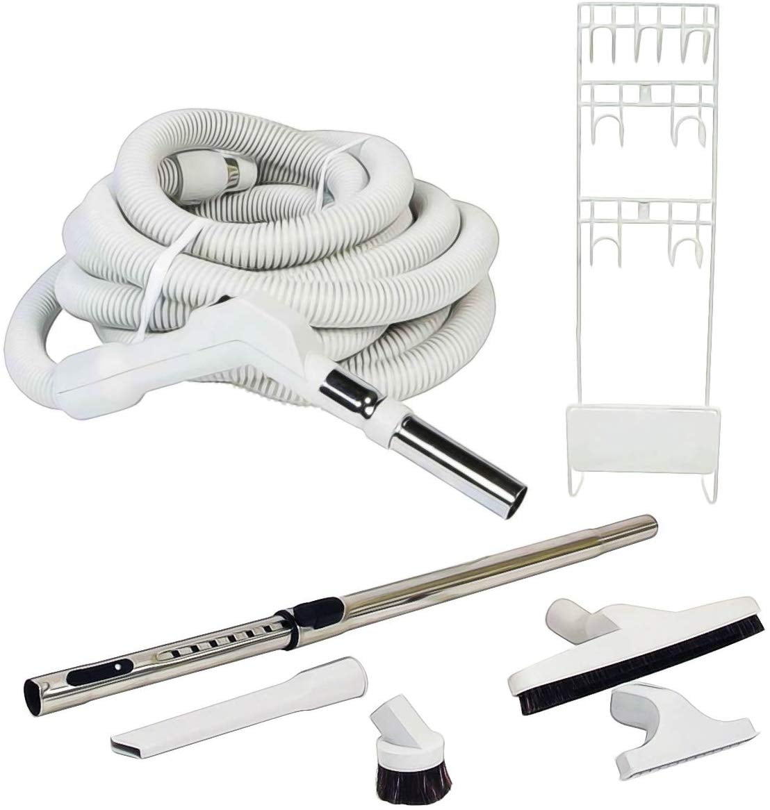 ZVac Universal Central Vacuum Accessory Kit for Central Vacuum Systems with 30  ft On/Off Button Low-Voltage Standard Hose Compatible with Beam, Nutone,  Electrolux, Hayden, Centec, Kenmore  Vacumaid