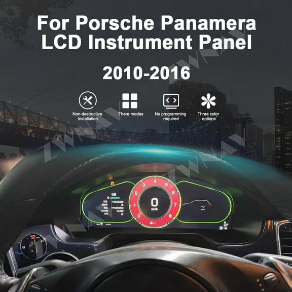 ZWNAV 12.3 inch car LCD digital instrument panel instrument cluster speedometer suitable for Porsche Panamera LCD Instrument Panel 2010-2016