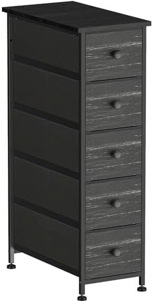 ZWBDJYC Narrow Dresser Tower with 5 Drawers Slim Dresser Chest of