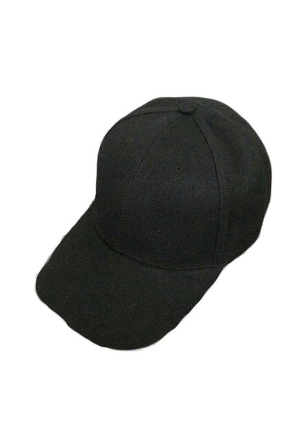 Mens Low-Crown Baseball Cap Soft Cotton Unstructured Dad Hat Outdoors Adjustable Plain Blank Baseball Caps for Women Running Workouts, Black, One Size
