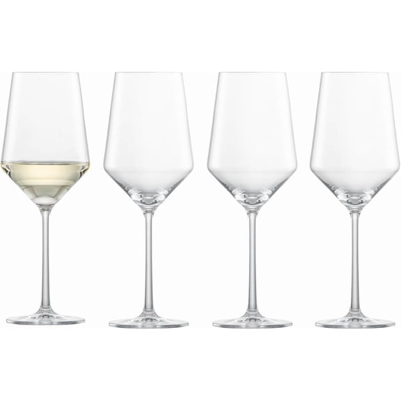 ZWIESEL GLAS Pure Saugivnon Blanc White Wine Glass (Set of 4), Graceful Glasses for Wine, Dishwasher-Safe Tritan Crystal Glasses, Made in Germany (14 Ounce)