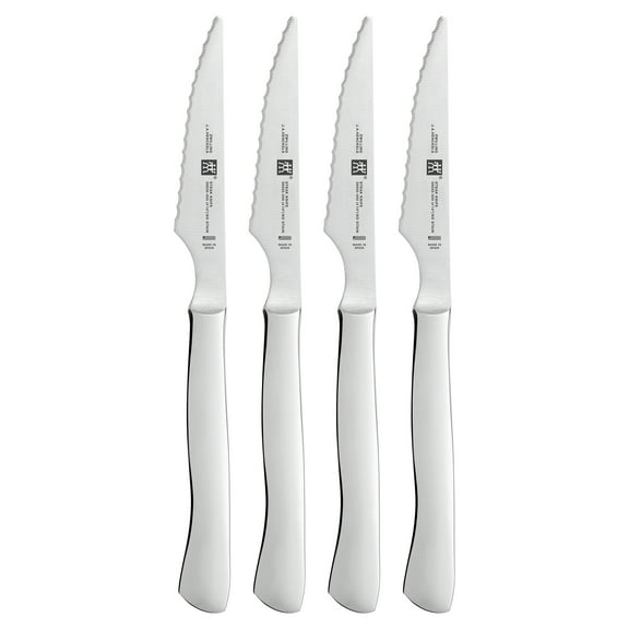 ZWILLING 4-pc Stainless Steel Serrated Steak Knife Set