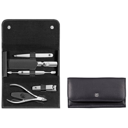 ZWILLING Beauty Classic Inox 6-pc Manicure Set with Black Leather Case