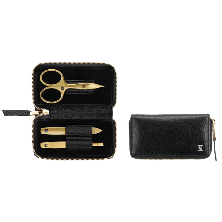 ZWILLING Beauty TWINOX 4-pc Gold Manicure Set with Black Leather