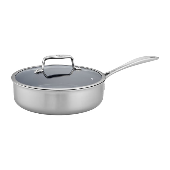 ZWILLING Clad CFX 3-qt Stainless Steel Ceramic Nonstick Saute Pan