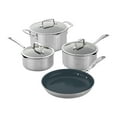thumbnail image 1 of ZWILLING Clad CFX 7-pc Stainless Steel Ceramic Nonstick Cookware Set, 1 of 1