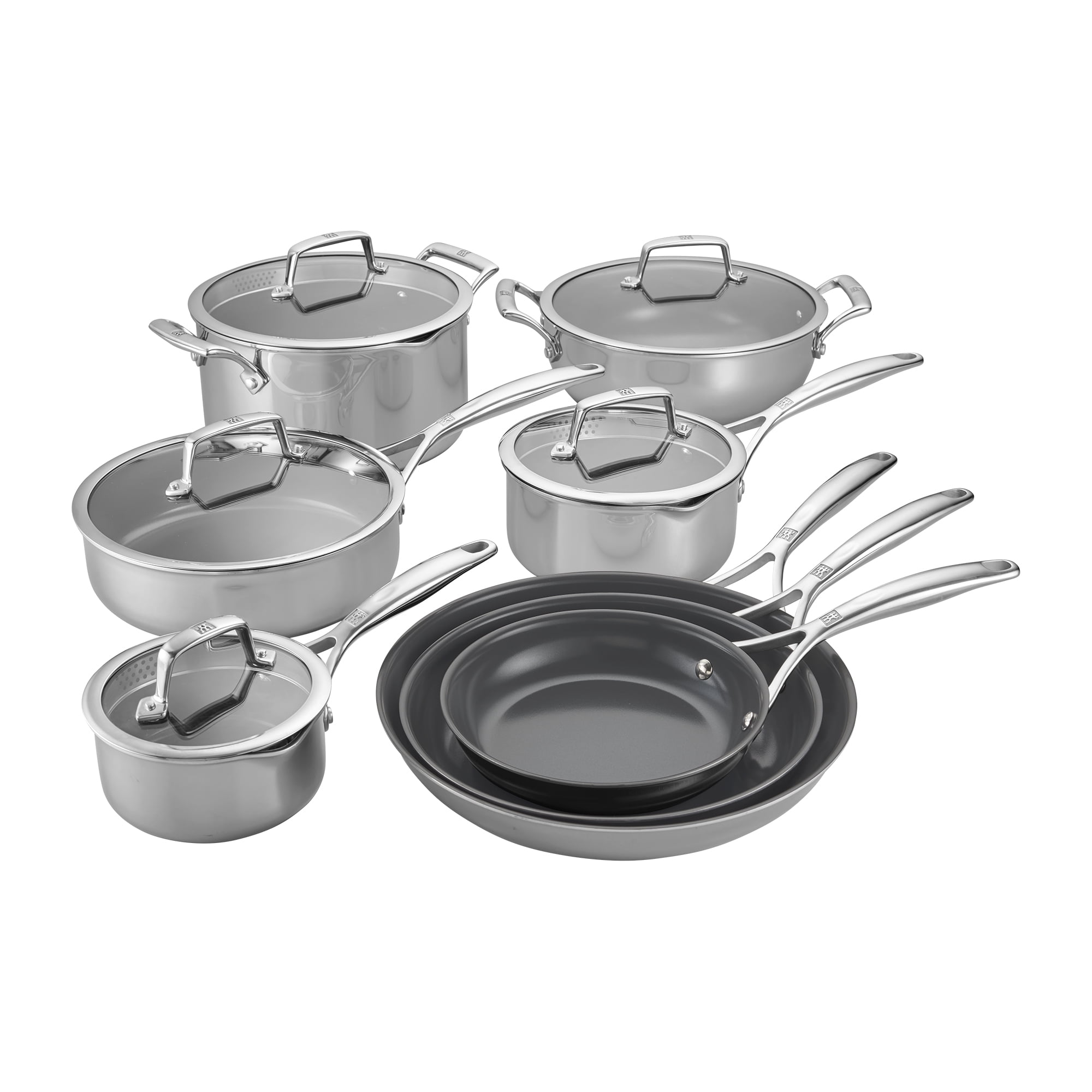 ZWILLING Energy Plus 10-pc Stainless Steel Ceramic Nonstick Cookware Set -  Sam's Club