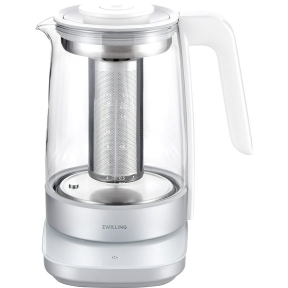 ZWILLING Enfinigy Glass Kettle, Tea Kettle, Silver