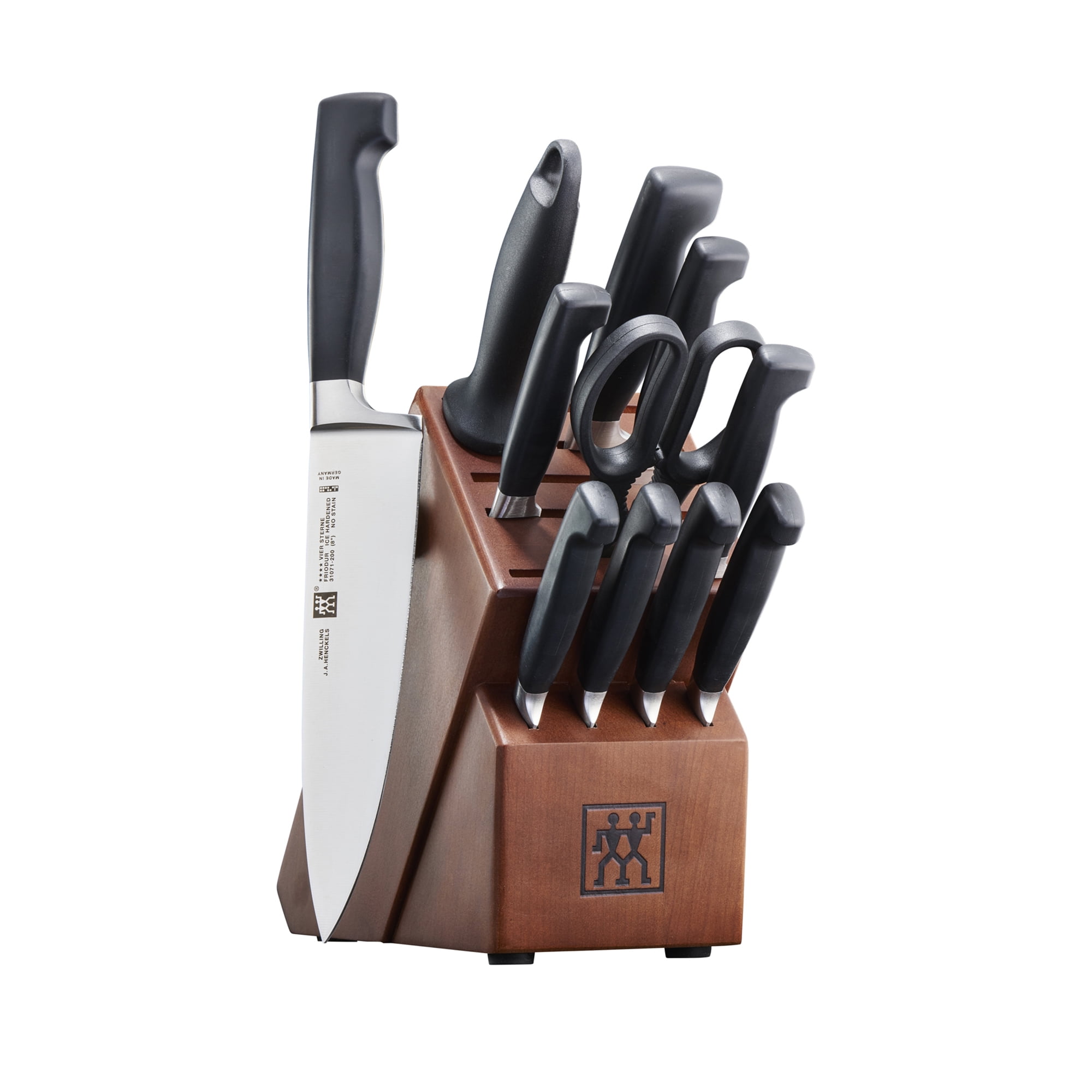 ZWILLING - Henckels Four Star 12-pc Knife Block Set - Brown